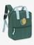 Mini Sac à dos carré Little Gang LÄSSIG kaki+pêche+VERT FONCE UNI 13 - vertbaudet enfant 