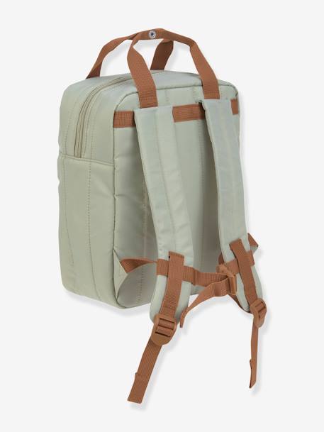 Mini Sac à dos carré Little Gang LÄSSIG kaki+pêche+VERT FONCE UNI 2 - vertbaudet enfant 