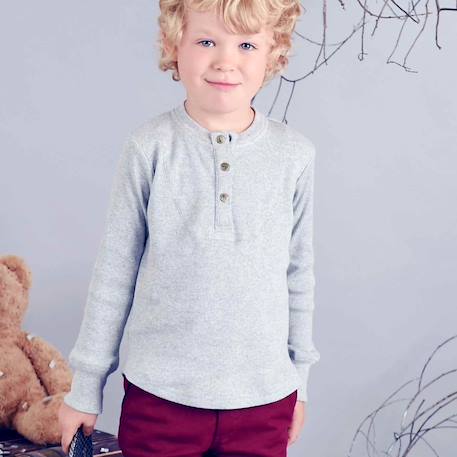 T-shirt henley    manches longues  augustin  - vertbaudet enfant