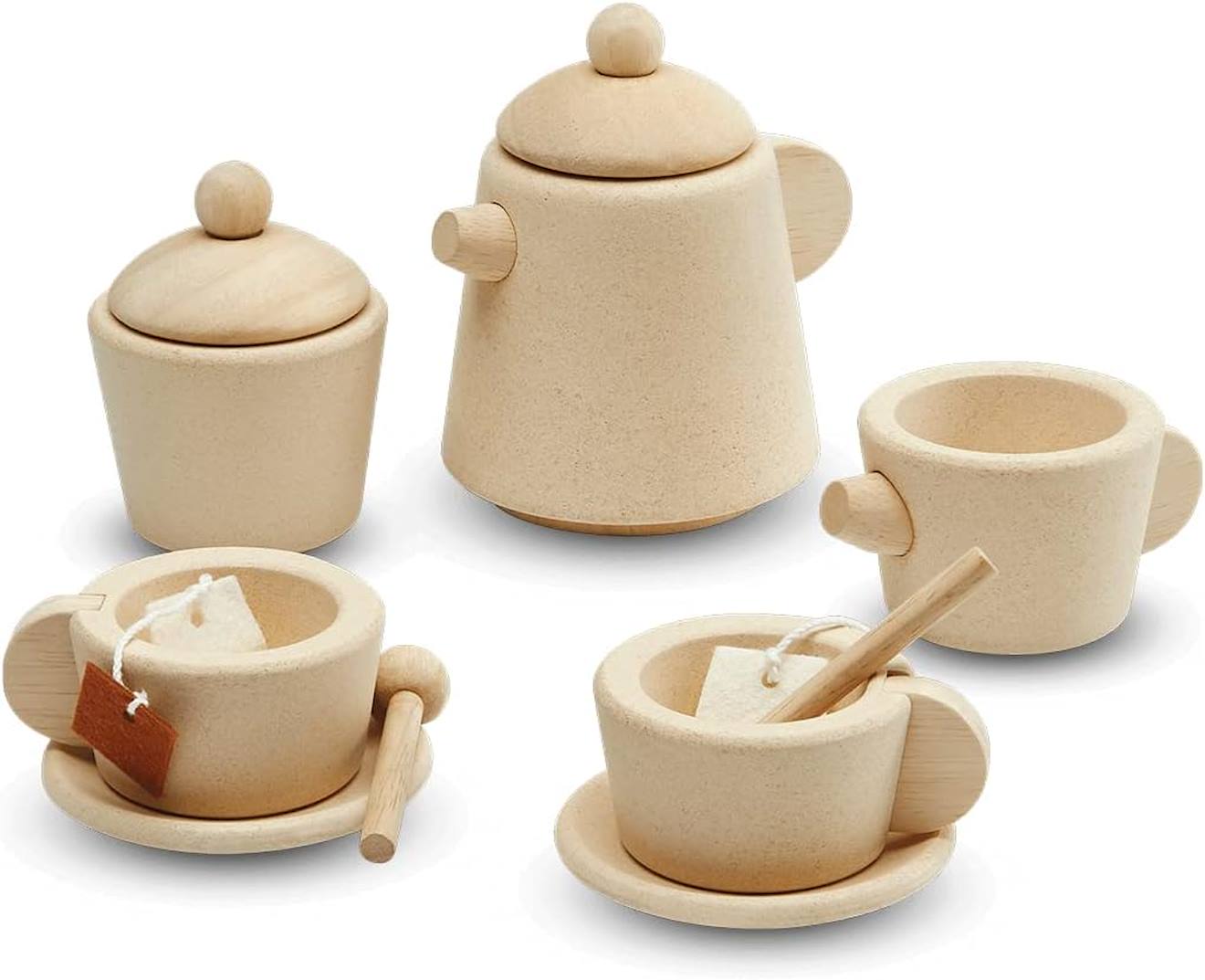 Plan Toys - Service À Thé - Naturel Beige