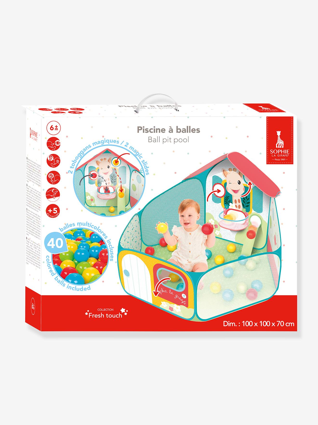 Piscine à balles, maison Sophie la girafe VULLI multicolore
