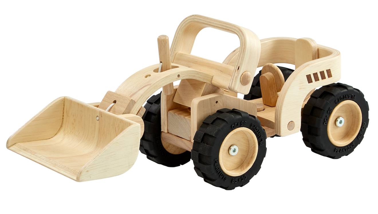 Plan Toys - Bulldozer - Edition Collector Beige