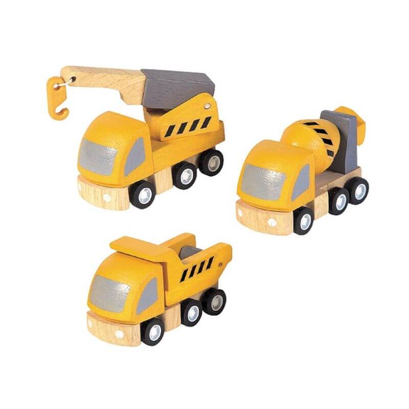 Plan Toys - Véhicules De Chantier Jaune