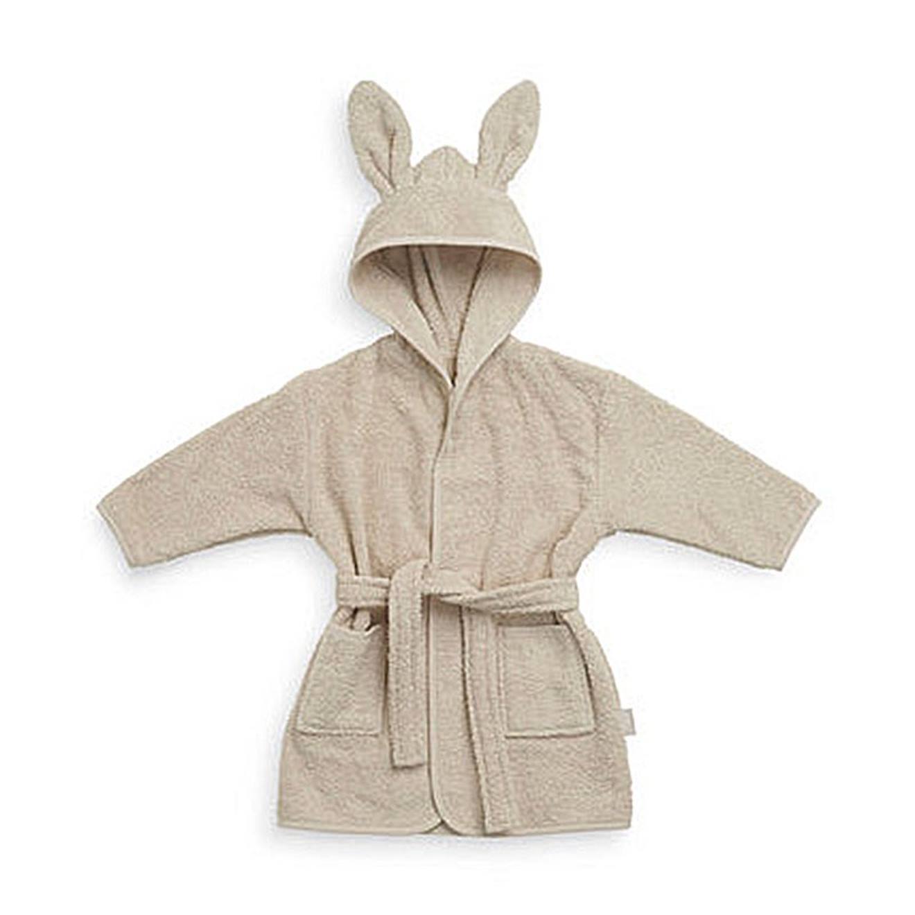 Peignoir Enfant En Coton Beige