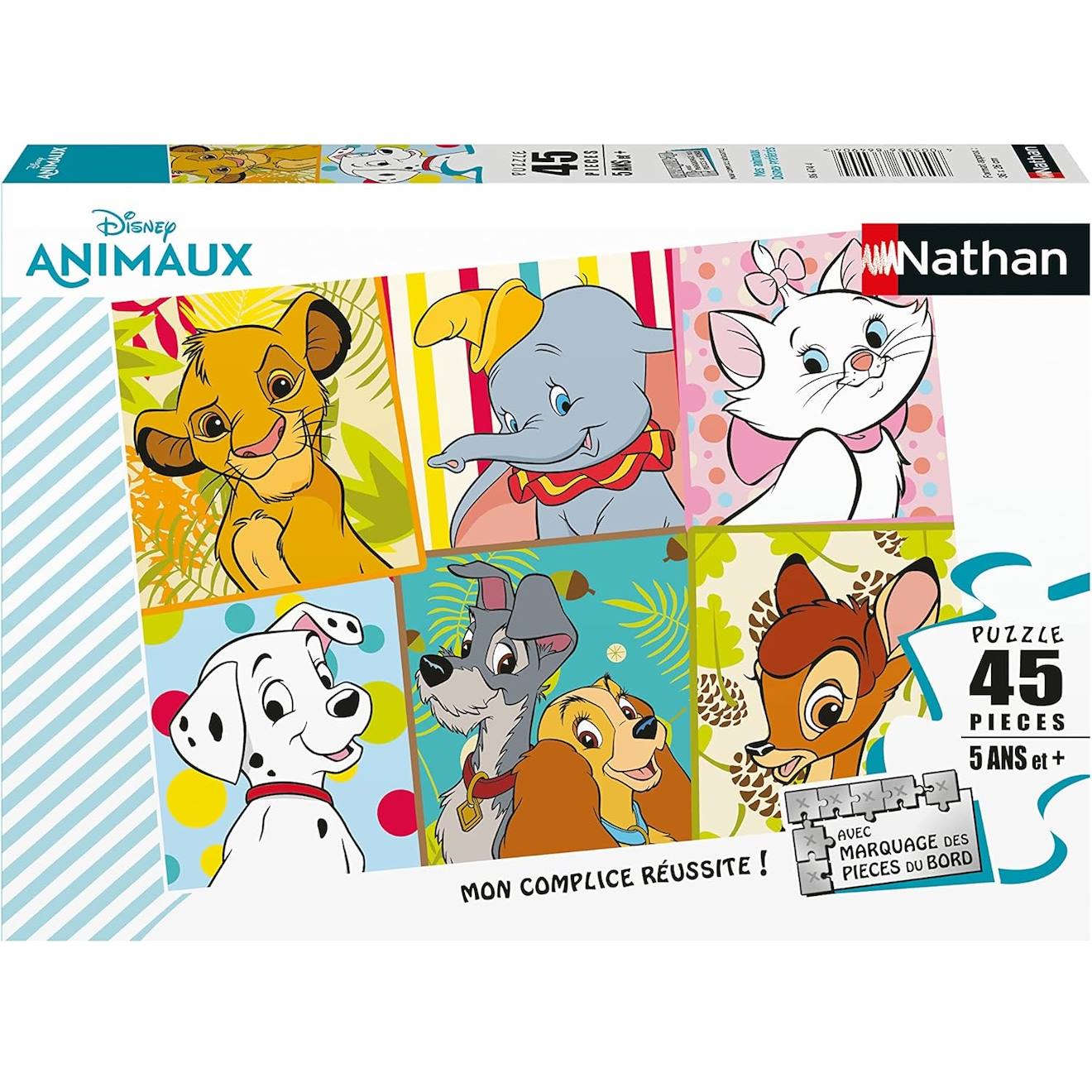 Puzzle Mes Animaux Disney Préférés 45 Pcs Blanc
