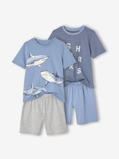 Lot de 2 pyjashorts garçon requins  - vertbaudet enfant