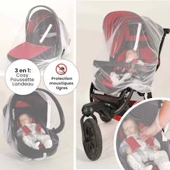 Tinéo - Moustiquaire lit bébé intégrale - Toile moustiquaire zippée adaptable lit bébé 60x120 cm et 70x140 cm - Protection complète contre les moustiques - Pour des nuits sereines dès la naissance