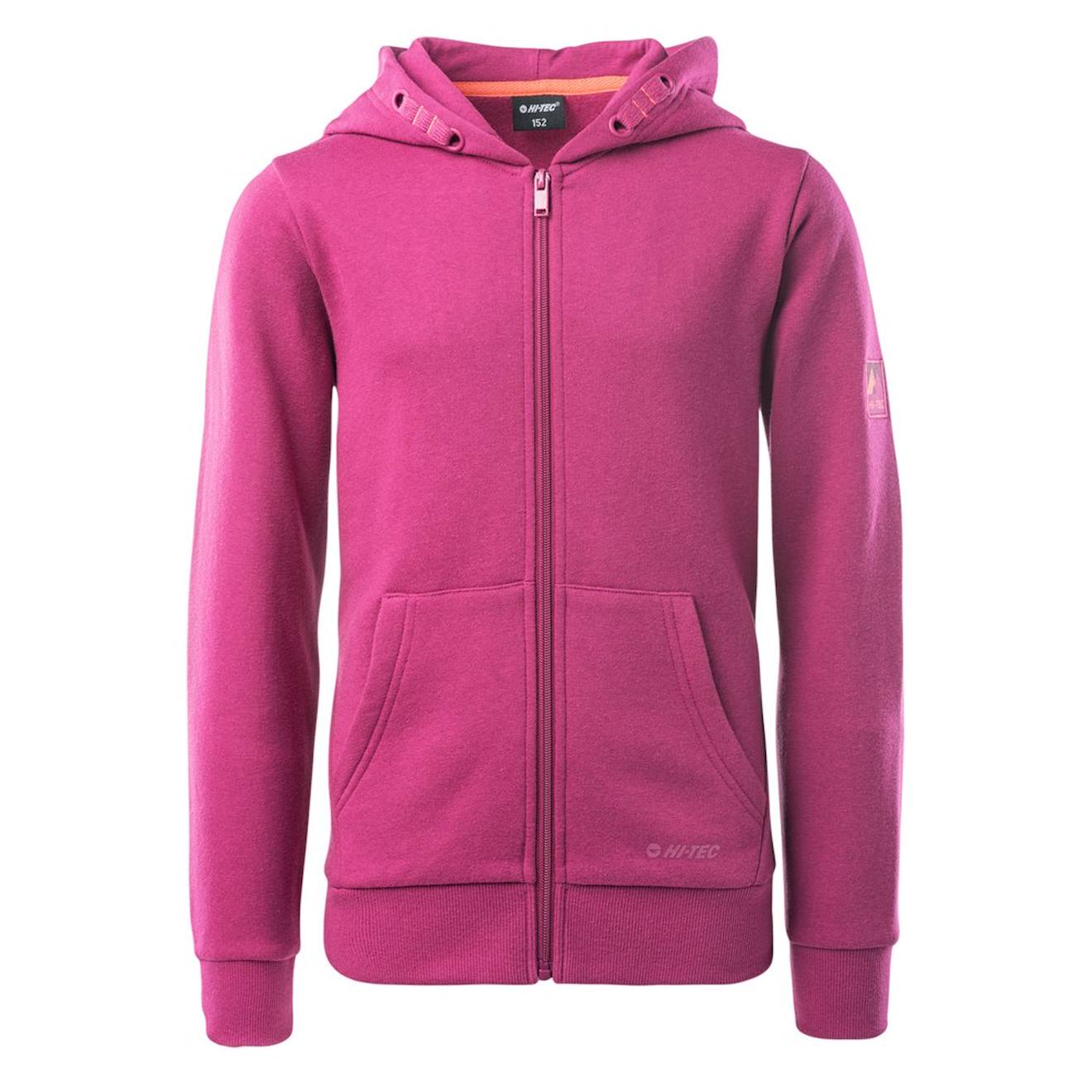 Veste À Capuche Polyester Moine Fuchsia Foncé