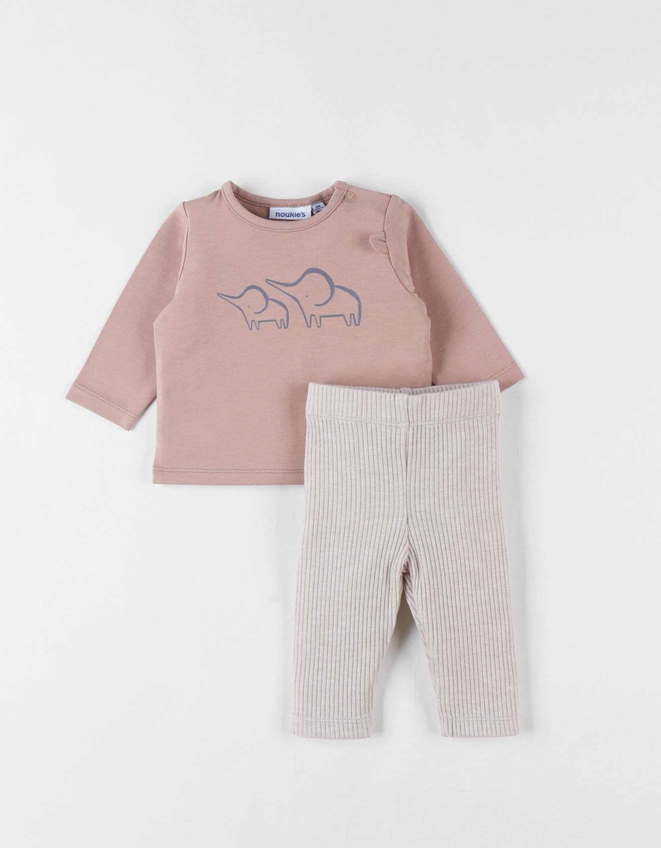 Lot T-shirt + Legging Jersey Beige