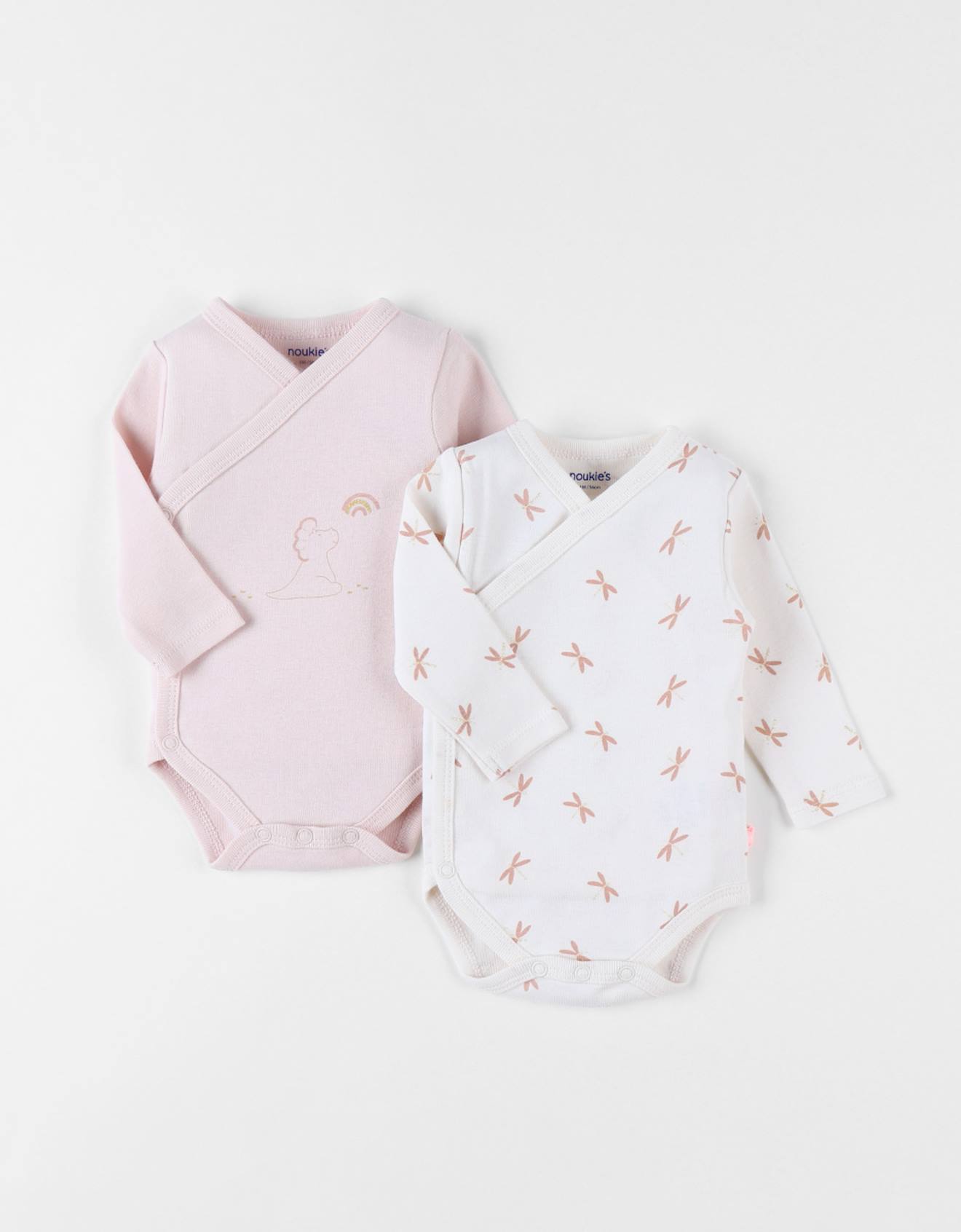 Lot De 2 Bodies Popsie En Coton Blanc