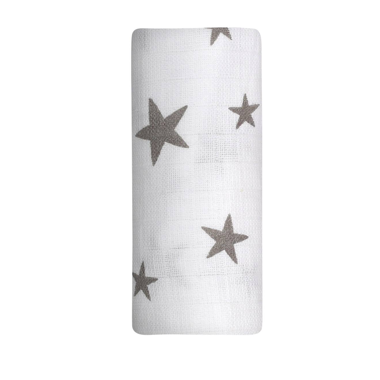 Trois Kilos Sept - Lange Bébé Mousseline De Coton Gris