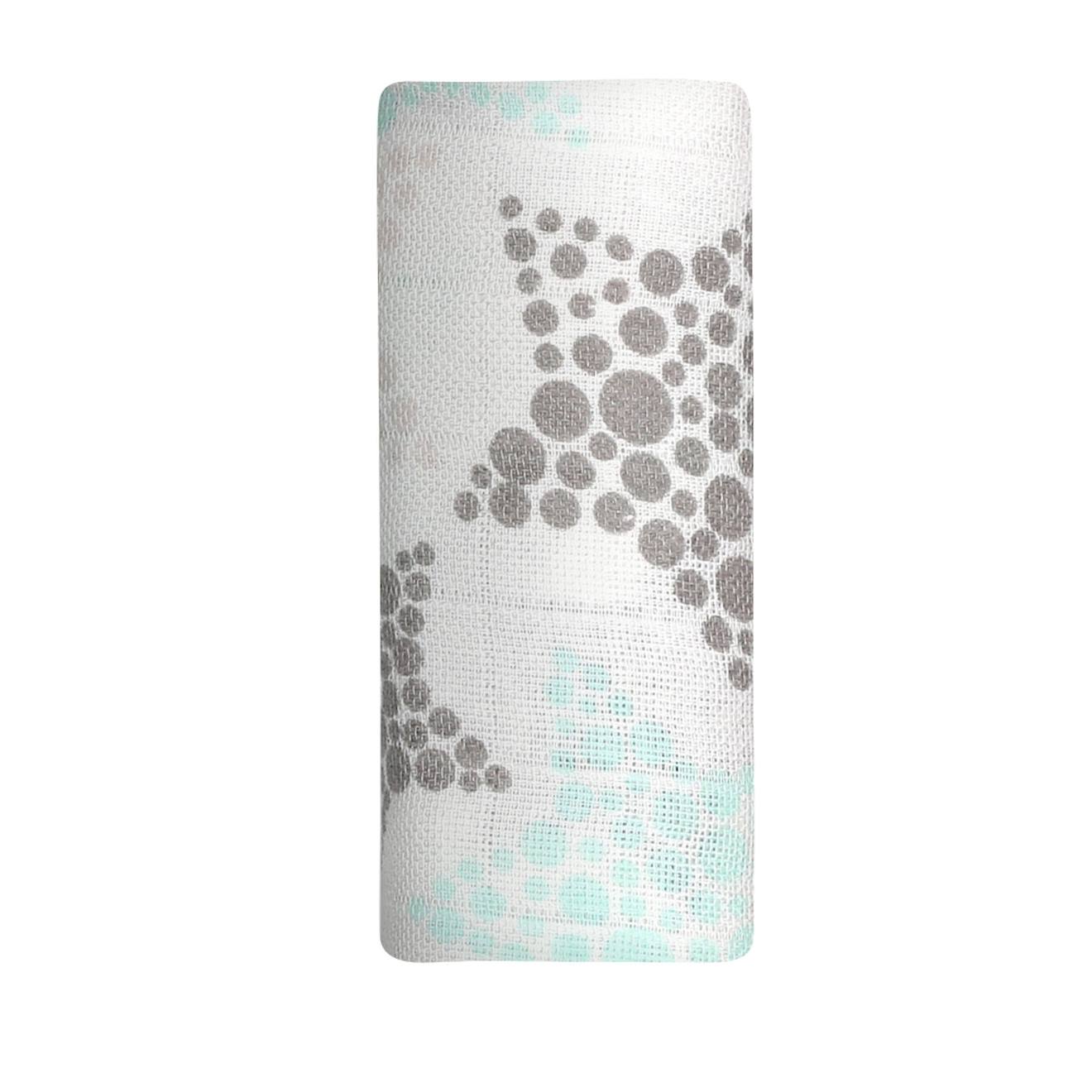 Lange Motif Etoiles Blanc