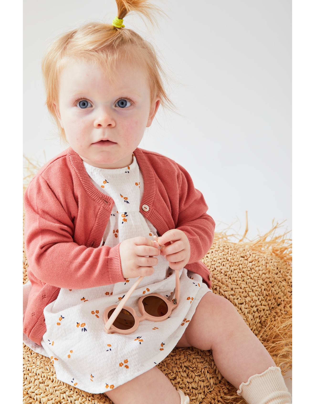 Cardigan En Tricot Fin Rose