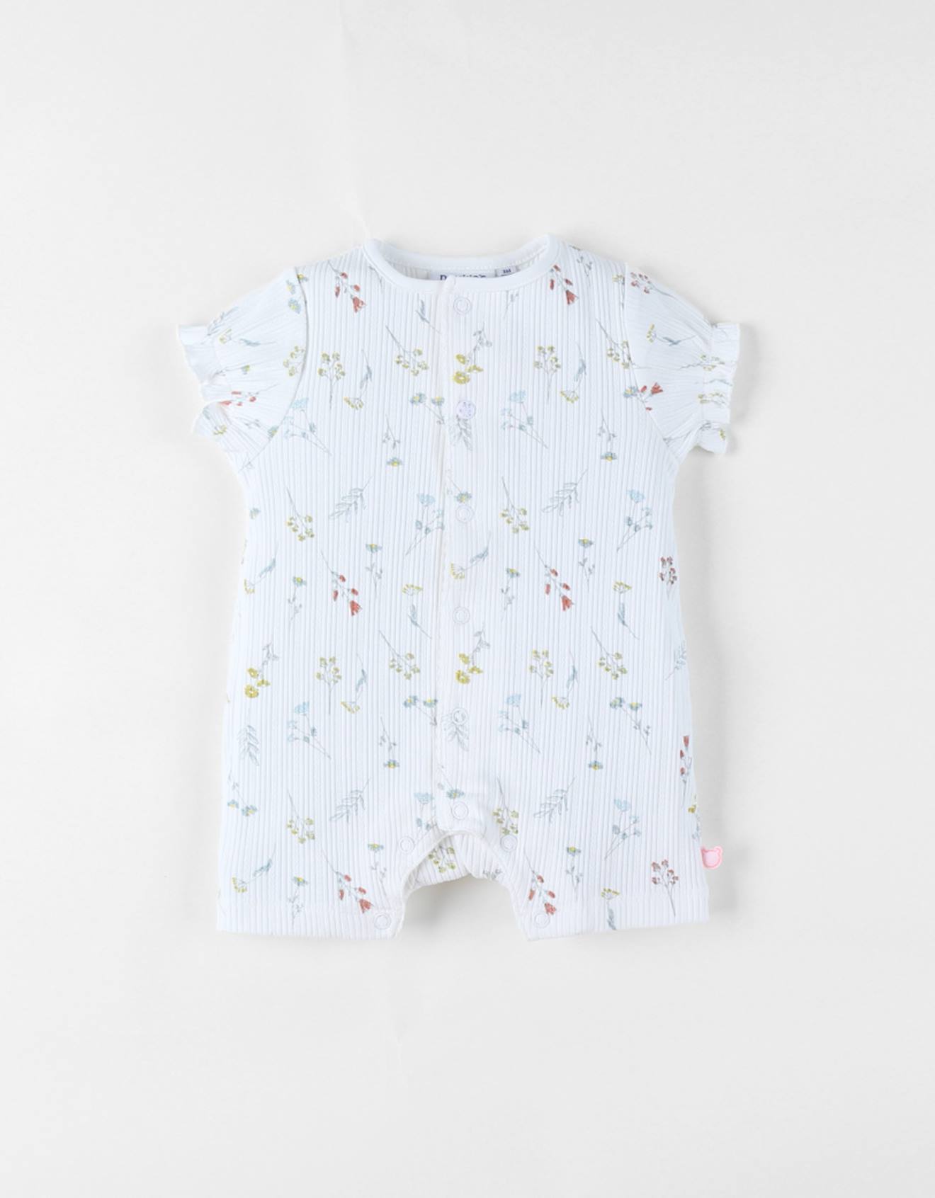 Noukies - Barboteuse Jersey Pointelle Blanc