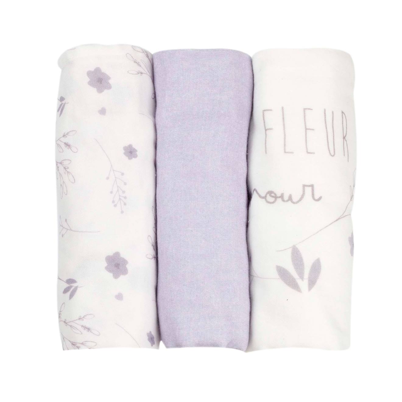Lot De 3 Langes Lilas