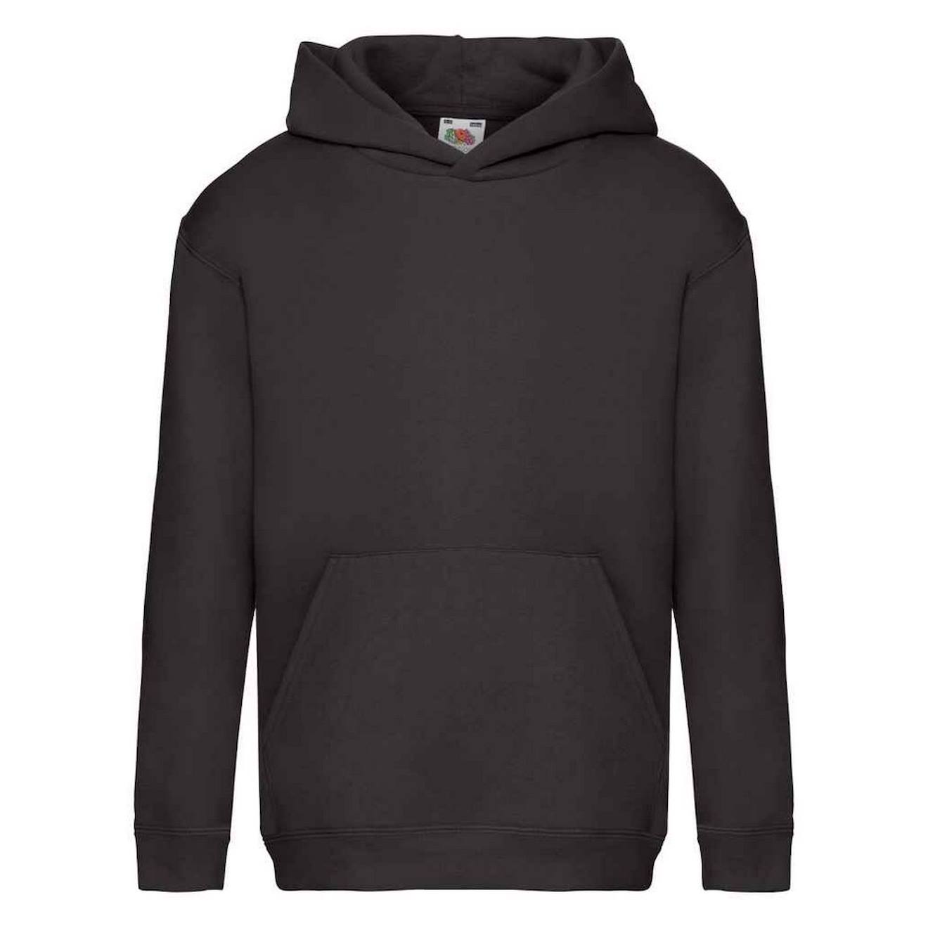 Sweat À Capuche En Coton Peigné De Qualité Supérieure Premium Noir