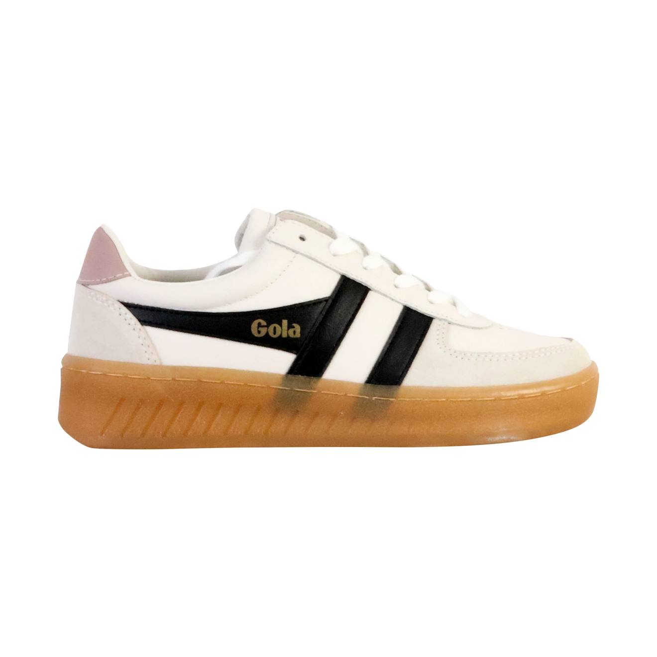 Baskets Basses À Lacets Blanc Noir Chalk Rose Gum