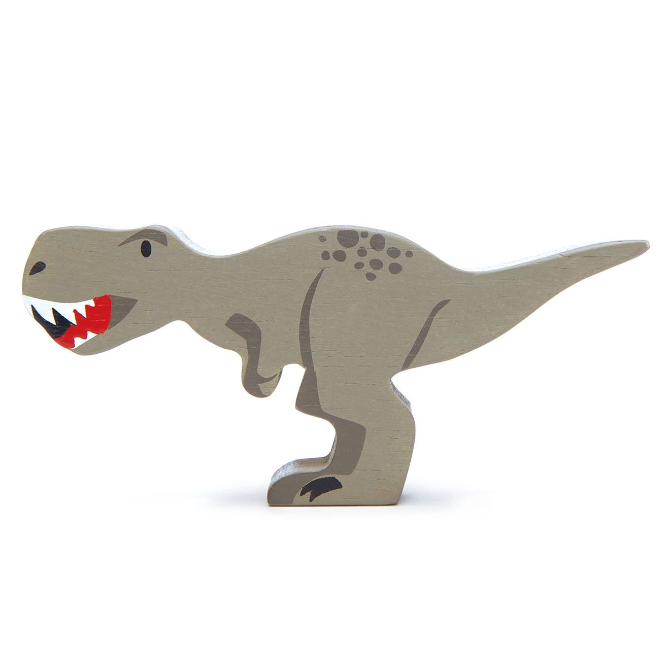 Tyrannosaure Rex En Bois Gris