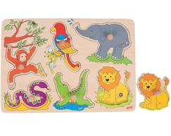 Jouet-Premier âge-Puzzle sonore animaux du zoo