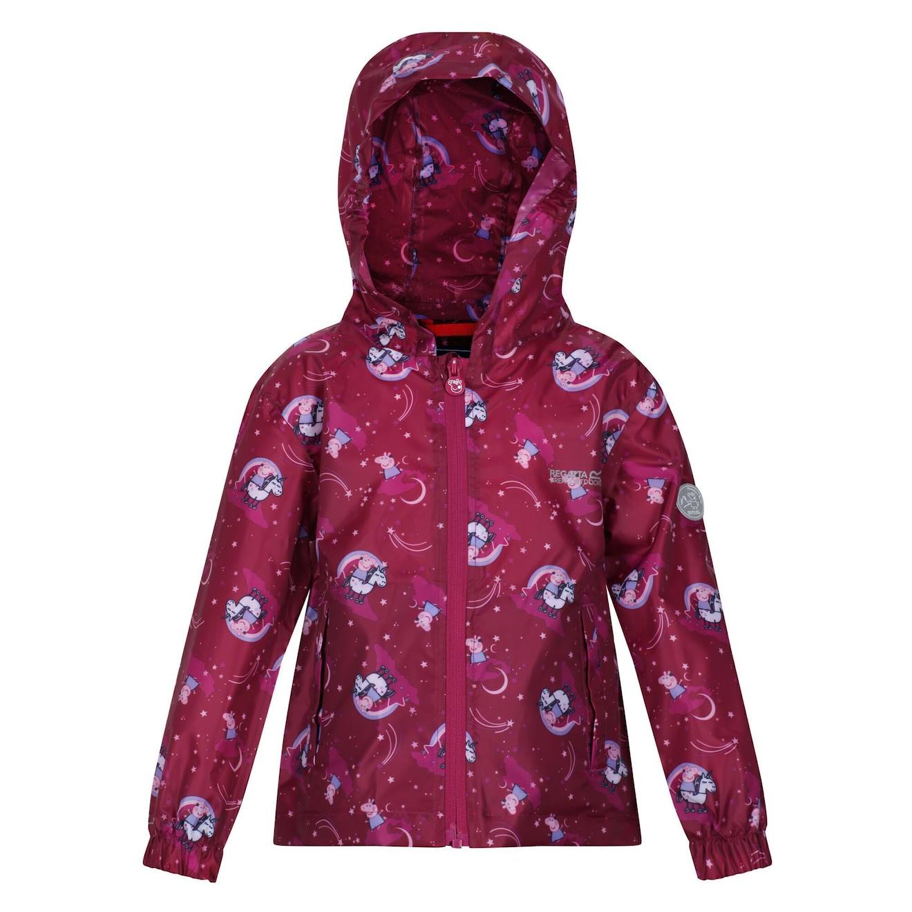 Veste Imperméable Polyester Peppa Pig Framboise Foncé