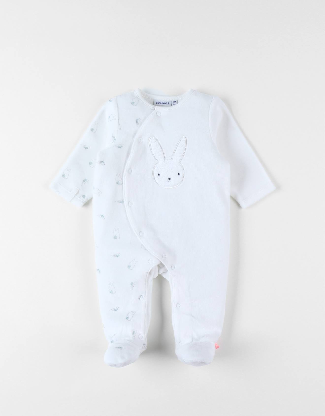 Pyjama En Velours Côtelé Lapin Blanc