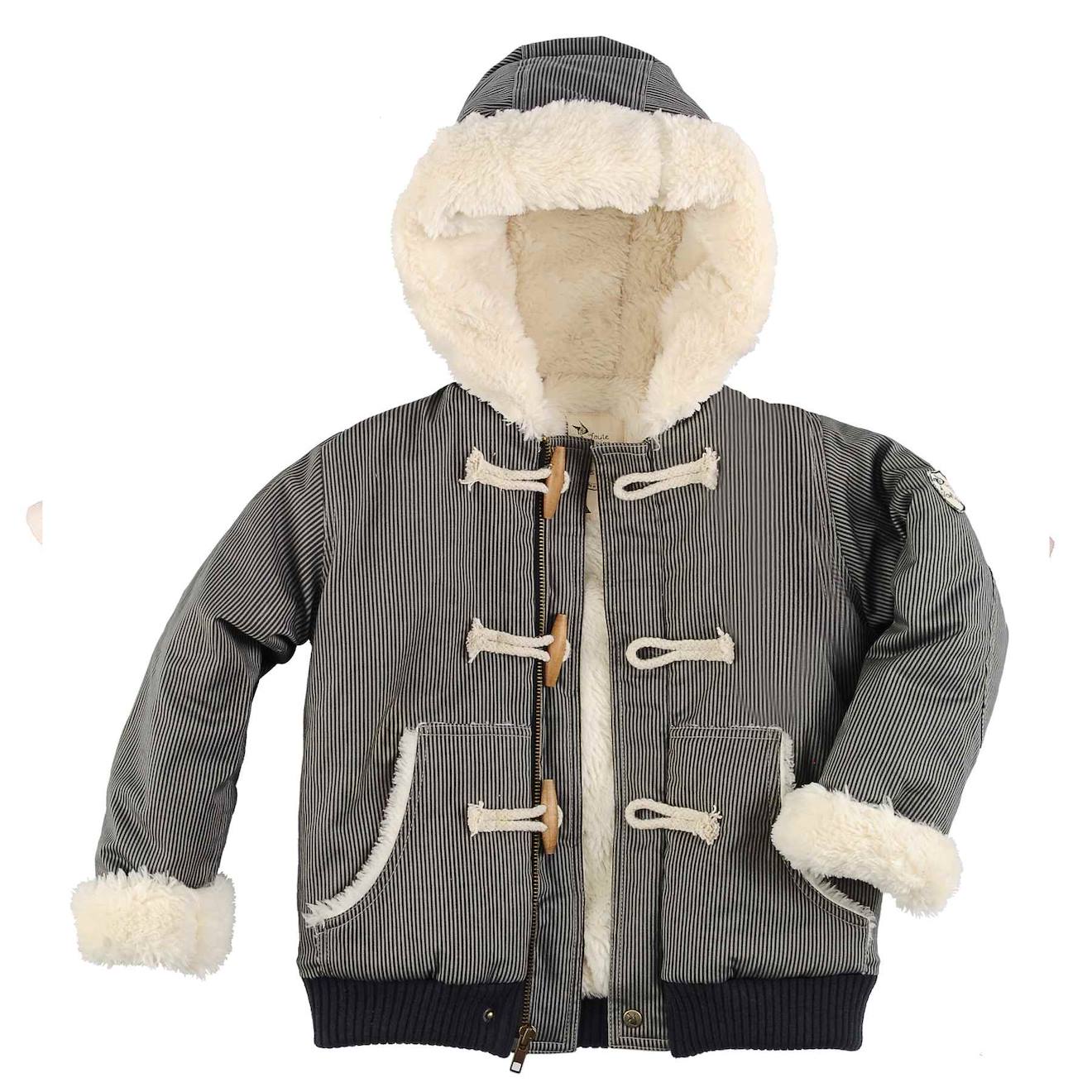 Blouson À Capuche Doublure Imitation Mouton Jude Gris