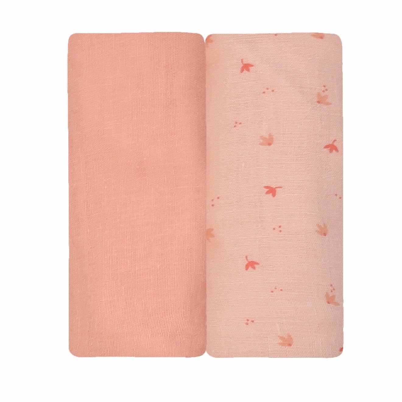 Lot De 2 Langes Rose