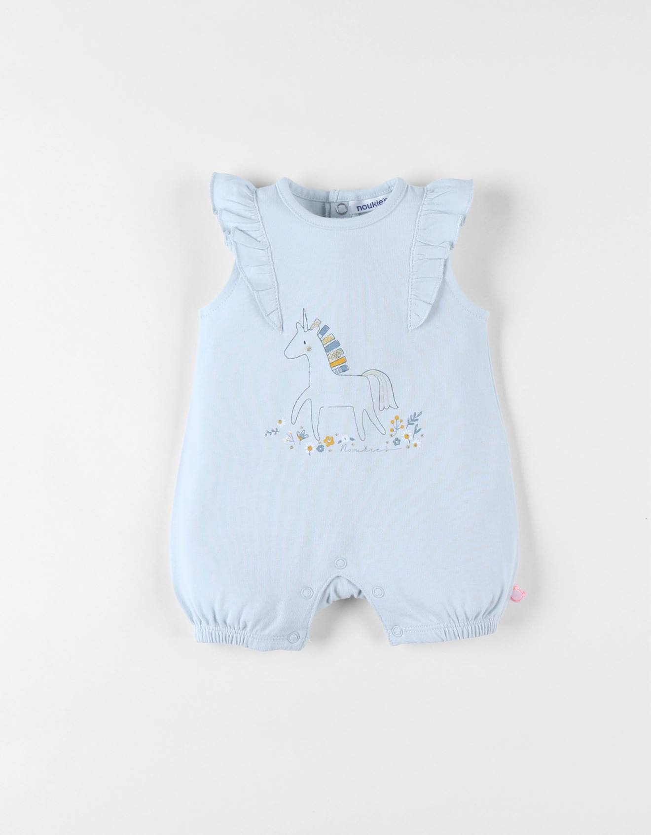 Combishort Licorne En Jersey Bleu
