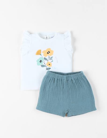Bébé-T-shirt avec short coton