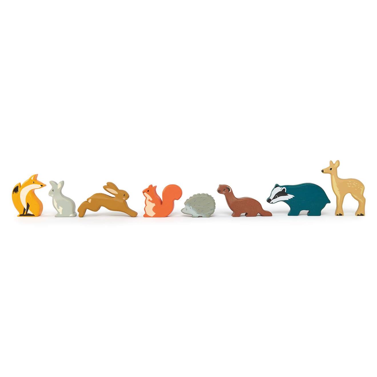 Set Animaux En Bois Forêt Beige (Tender Leaf) - Image 2