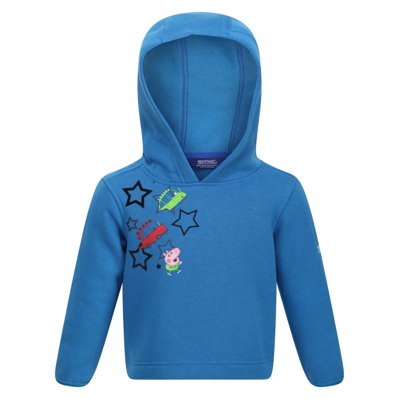 Sweat À Capuche Polyester Peppa Pig Bleu Vif
