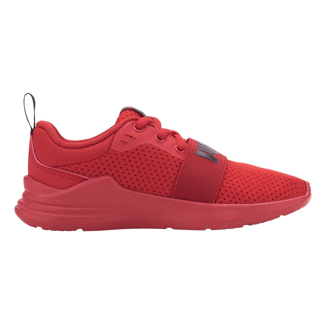 Puma - Baskets Basses À Lacets Rouge Noir