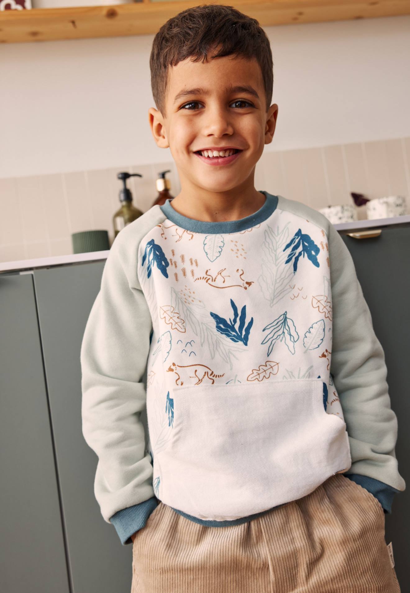 Sweat-shirt En Molleton Garçon Oslo Vert