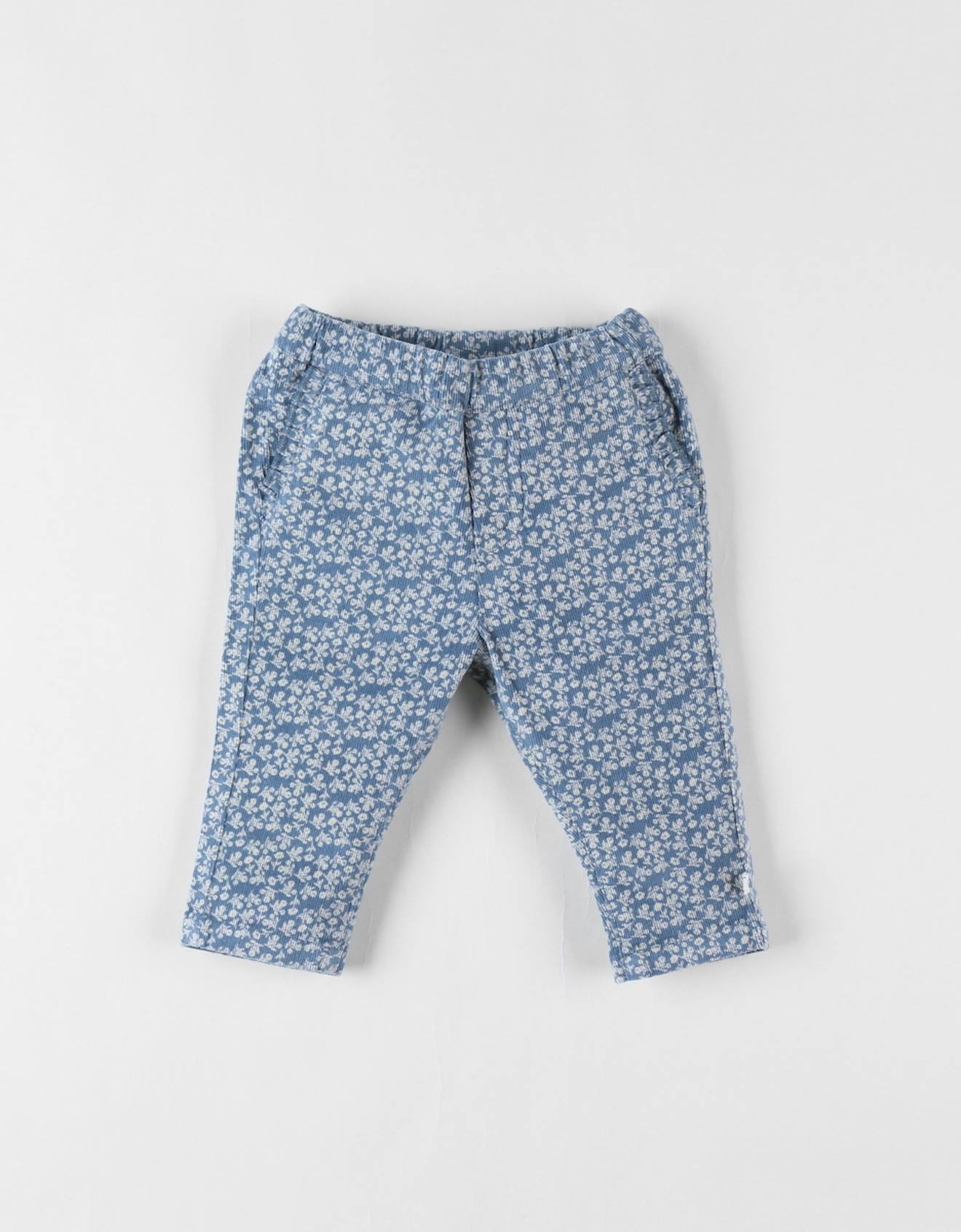 Pantalon Velours Côtelé Bleu