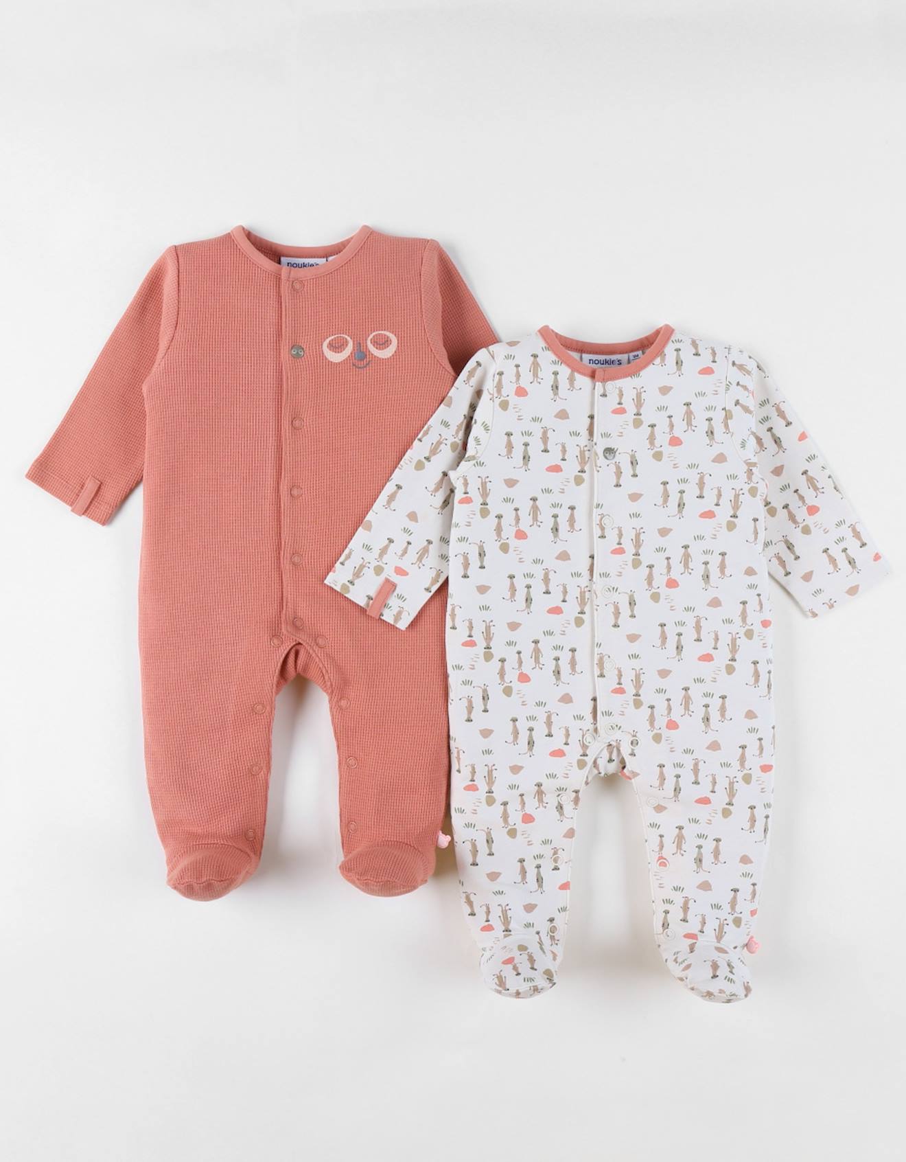 Lot De 2 Pyjamas Bébé Jersey Blanc