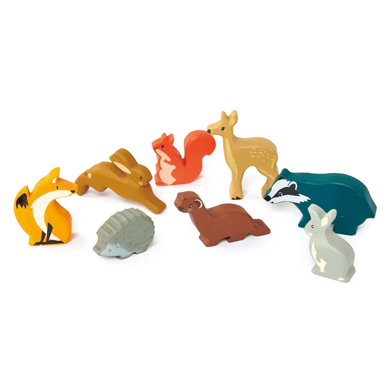 Set Animaux En Bois Forêt Beige (Tender Leaf) - Image 1