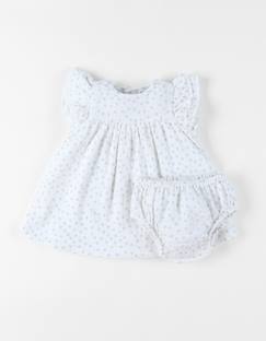 Bébé-Robe, jupe-Robe avec bloomer mousseline de coton
