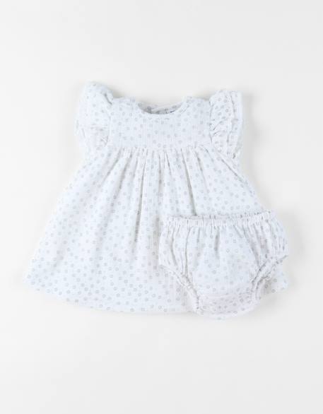 Bébé-Robe avec bloomer mousseline de coton