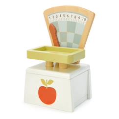 Jouet-Jeux d'imitation-Cuisines et dinette-Balance du marché en bois