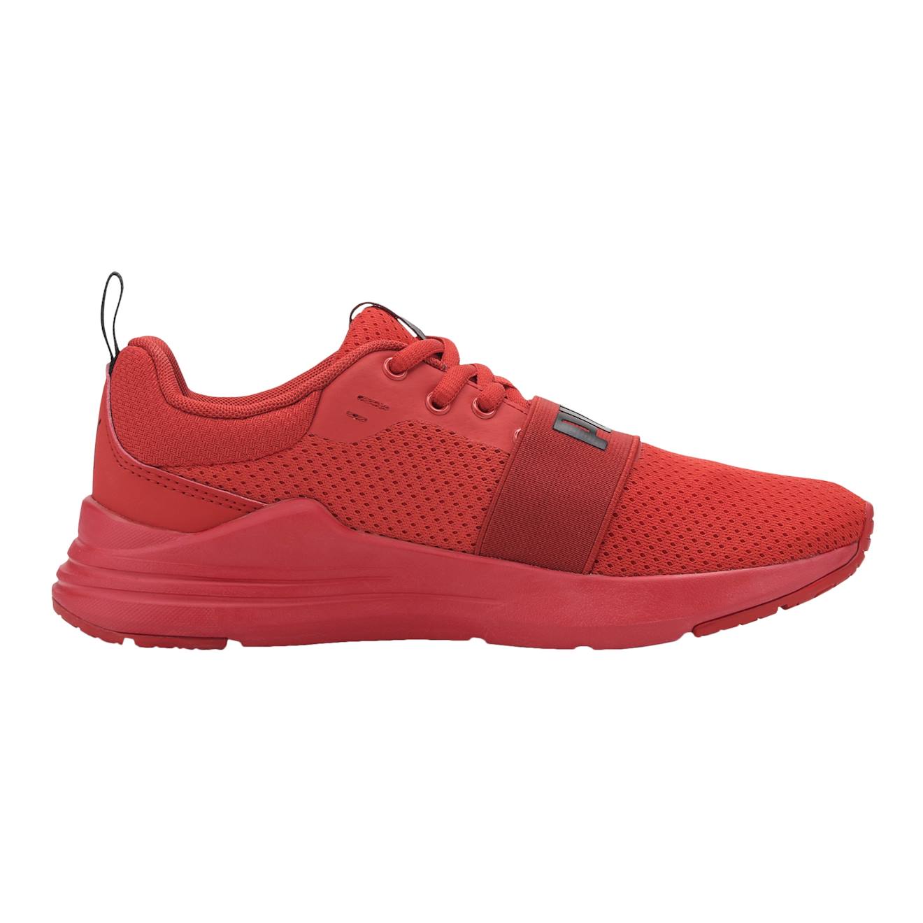Puma - Baskets Basses À Lacets Rouge