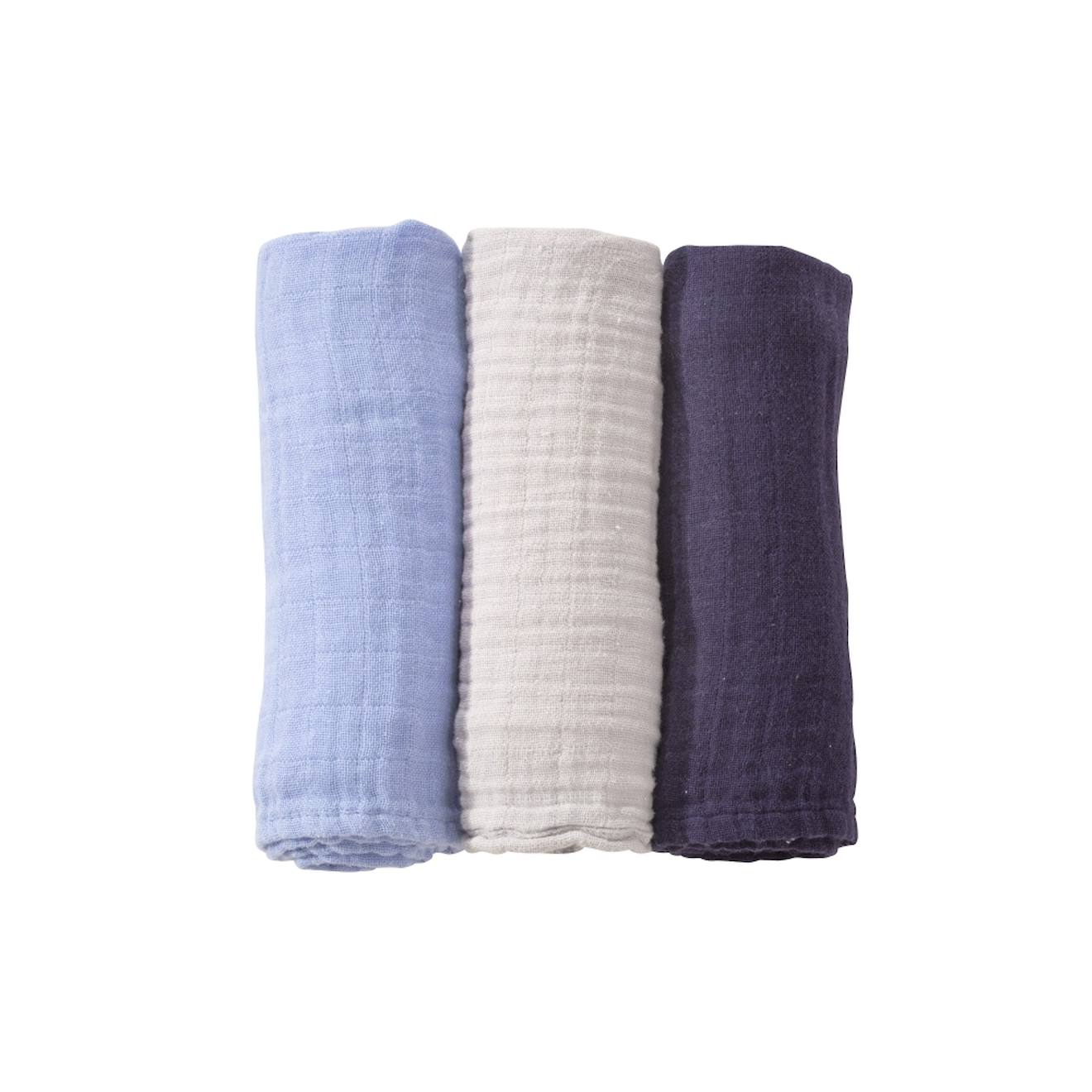 3 Langes Bleu Pastel Bleu