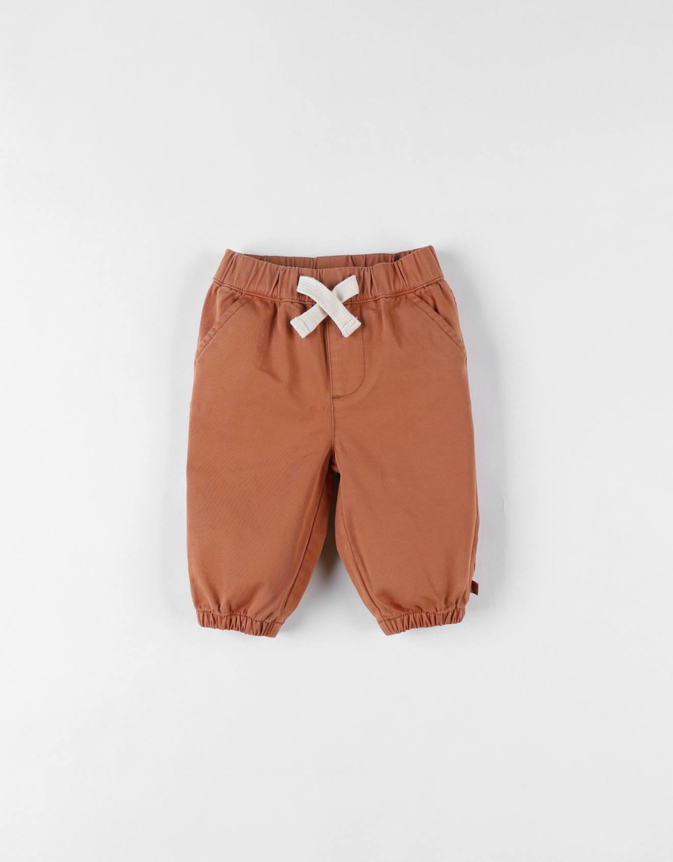 Pantalon En Twill Marron