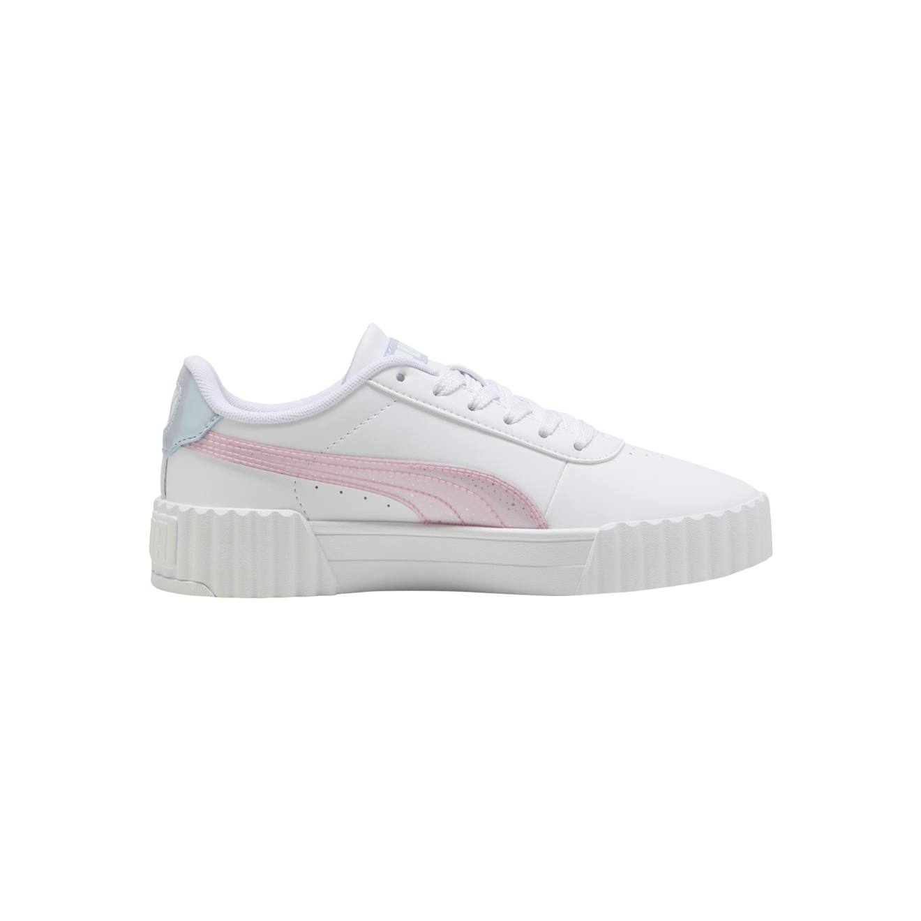 Puma - Baskets Basses À Lacets Blanc Rose Mauve