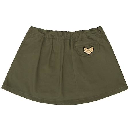 Jupe trapèze     mini ska Kaki 4 - vertbaudet enfant 