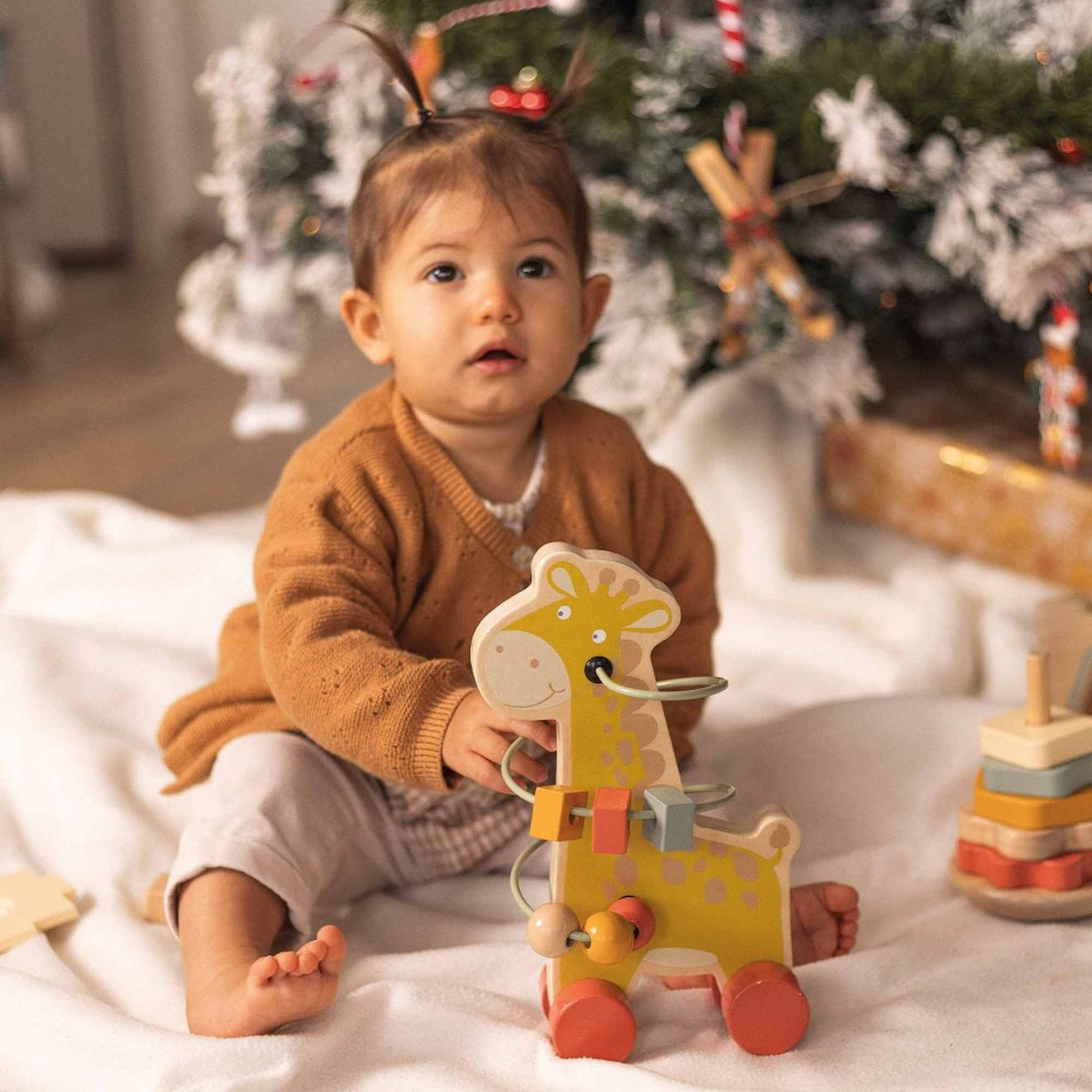 Coffret De 3 Jouets D'éveil En Bois Multicolore (Trois Kilos Sept) - Image 1