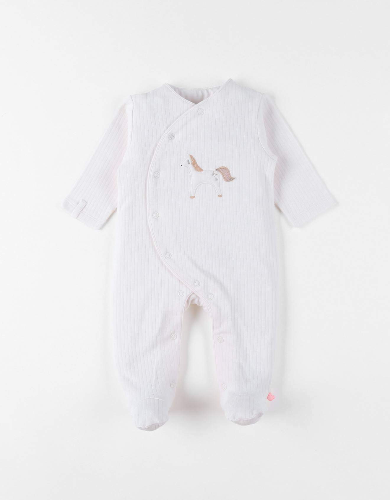 Pyjama Bébé Jersey Fantaisie Blanc