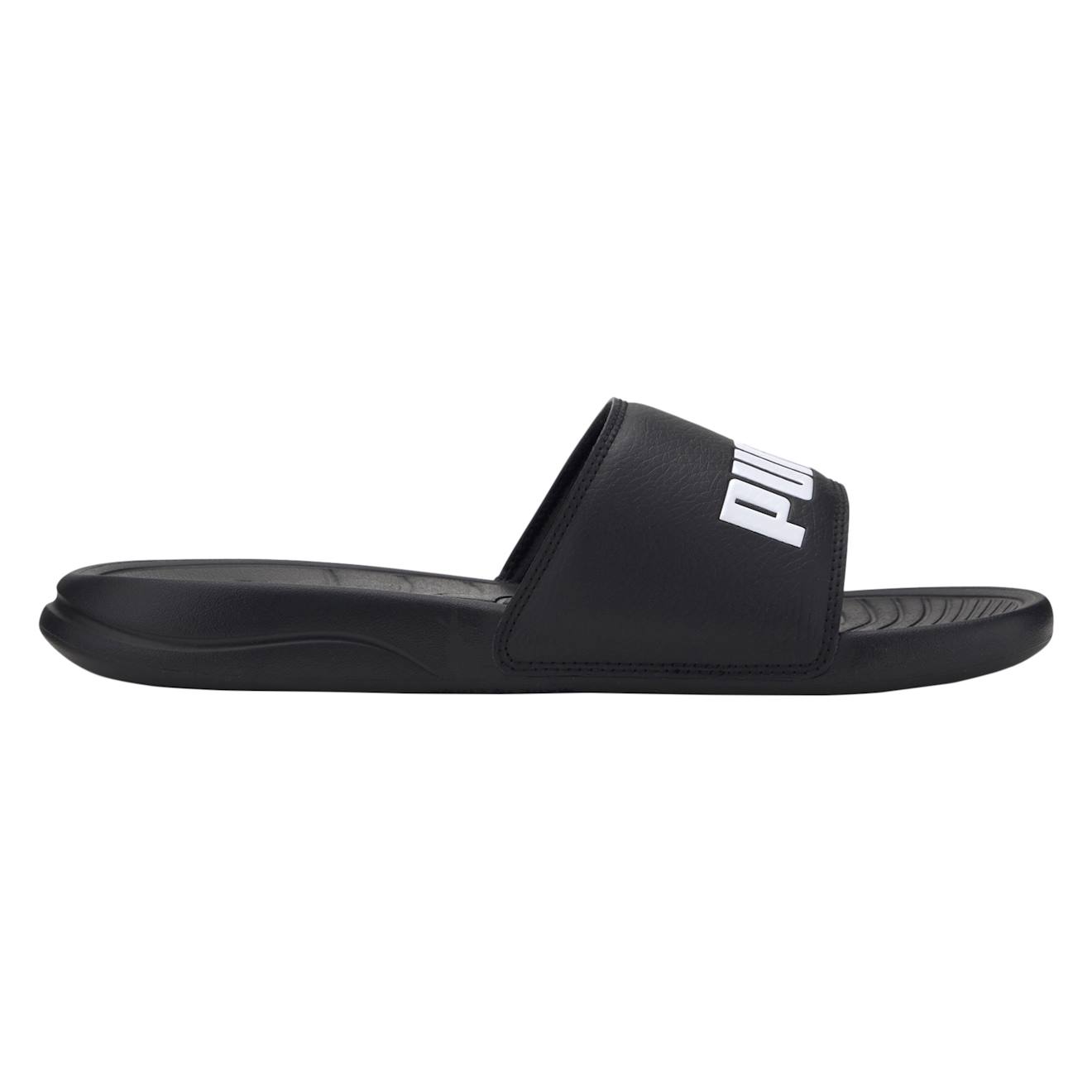 Puma - Sandales À Enfiler Noir Blanc