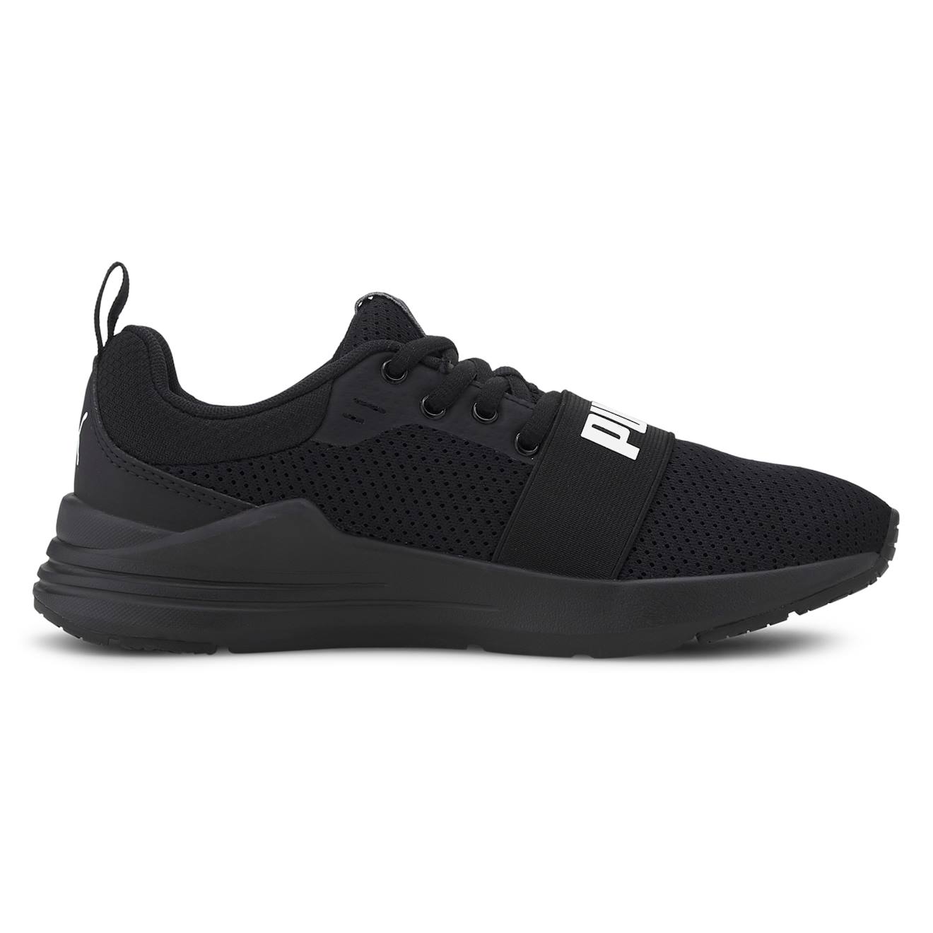 Puma - Baskets Basses À Lacets Noir Blanc