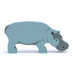 -Figurine hippopotame en bois