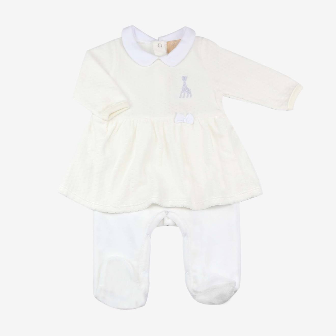 Dors-bien robe sophie la girafe blanc
